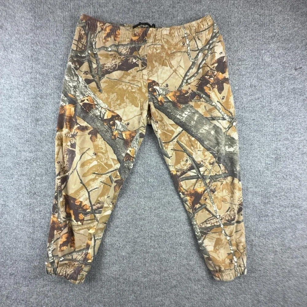 Outfitters Ridge Pants Mens XL Camo Sweatpants Elastic Waist Lined Hunting